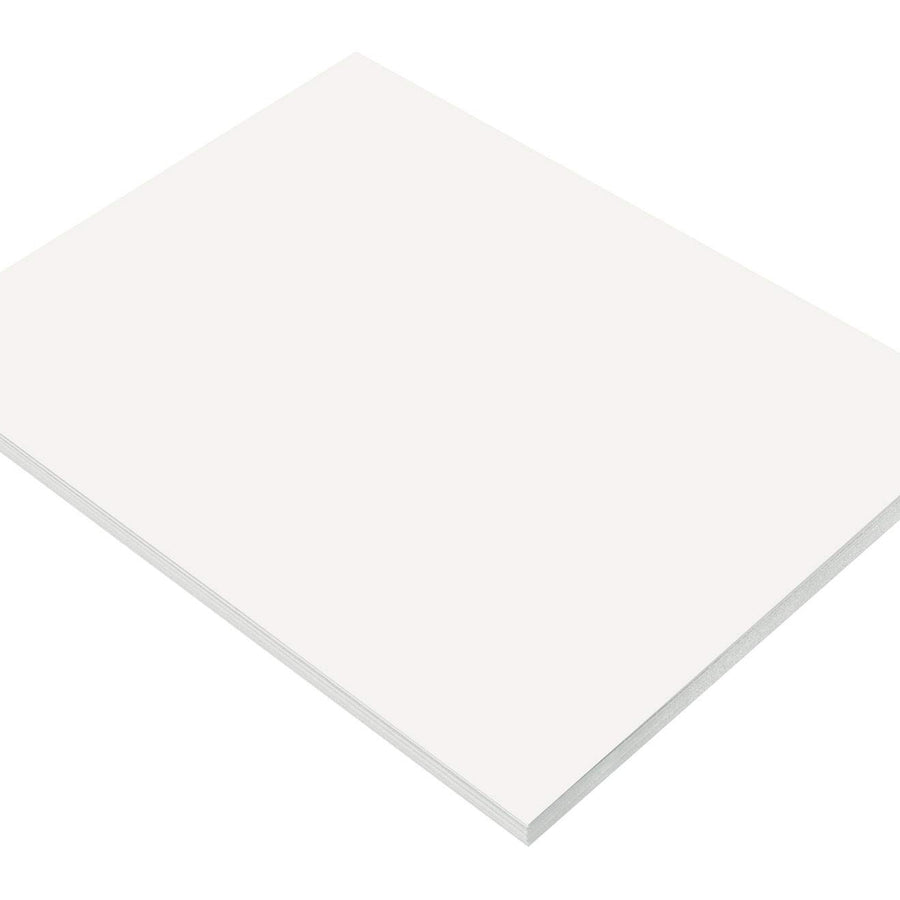 SunWorks Construction Paper, 9" x 12", White, Pack of 50