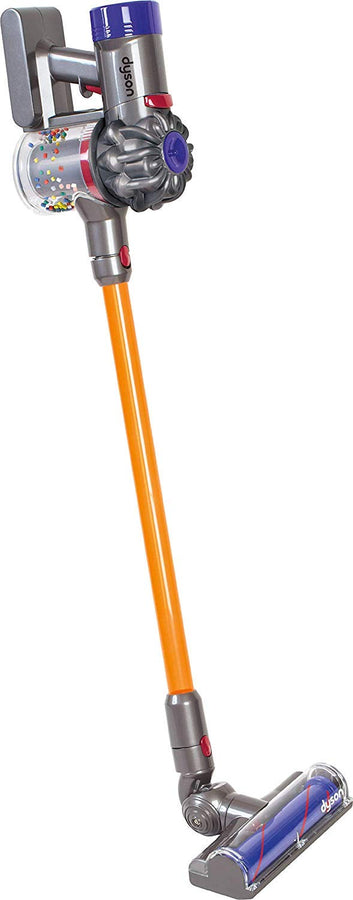Casdon Little Helper Dyson Cord-free Vacuum Cleaner Toy, Grey, Orange and Purple (68702)