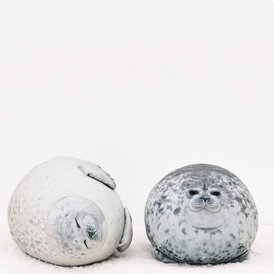 MerryXD Chubby Blob Seal Pillow,Stuffed Cotton Plush Animal Toy Cute Ocean Medium(17.6 in)