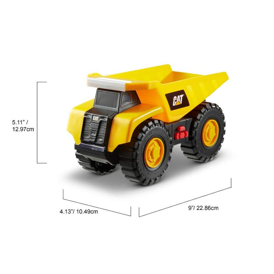 Cat Construction Tough Machines Toy Dump Truck with Lights & Sounds, Yellow