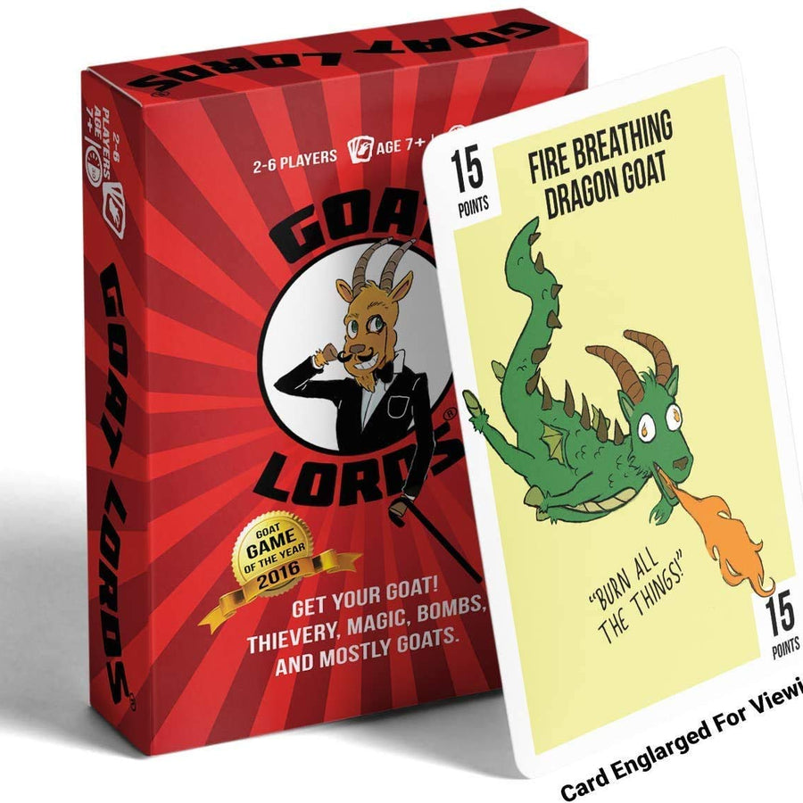 Goat Lords by Gatwick Games | Hilarious, Addictive & Competitive Card Game with Goats! | Best Card Games for Families, Adults, Teens, and Kids | Great Game Gift and Travel Games | 2-6 Players