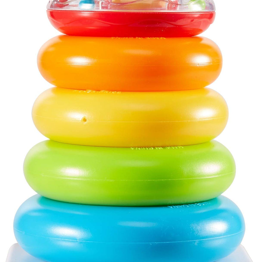 Fisher-Price Rock-a-Stack, Bat-at Ring-Stacking Toy for Infants Ages 6 Months and Older