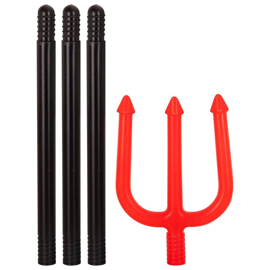Kangaroo Costumes; Devil's Pitchfork with Handle, 44.25" Red