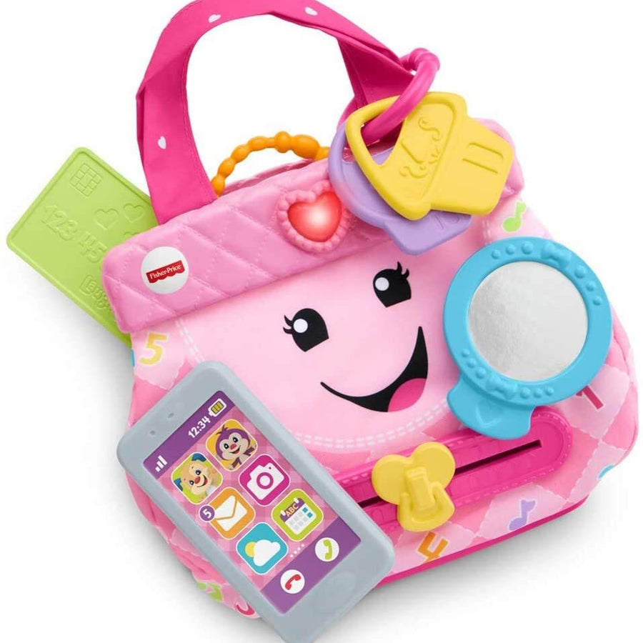 Fisher-Price Laugh & Learn My Smart Purse, Pink, Musical Baby Toy