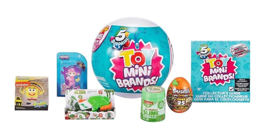 5 Surpise Toys Mystery Capsule Real Miniature Brands Collectible Toy (3 Pack) by Zuru - Series 3