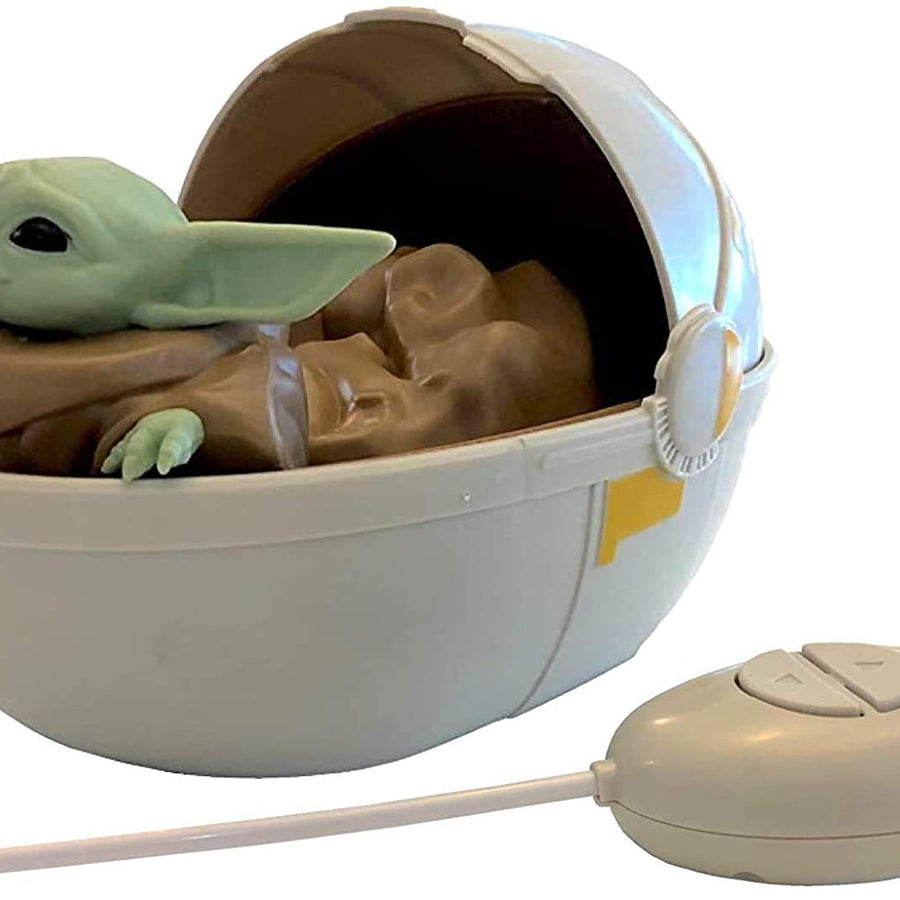 Mandalorian Star Wars The Baby Yoda The Child in Pram - Remote Control Crib Car (Green)
