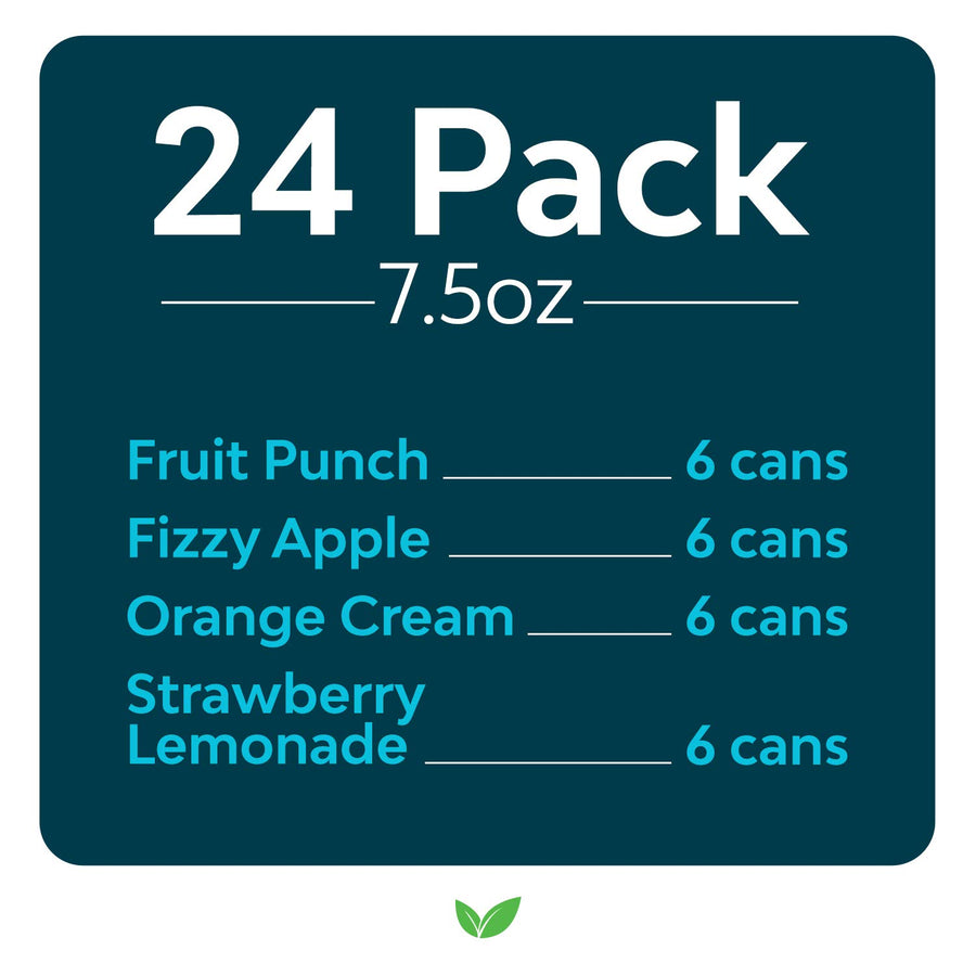 Zevia Kidz Variety Pack, 7.5 Oz Cans (Pack Of 24)