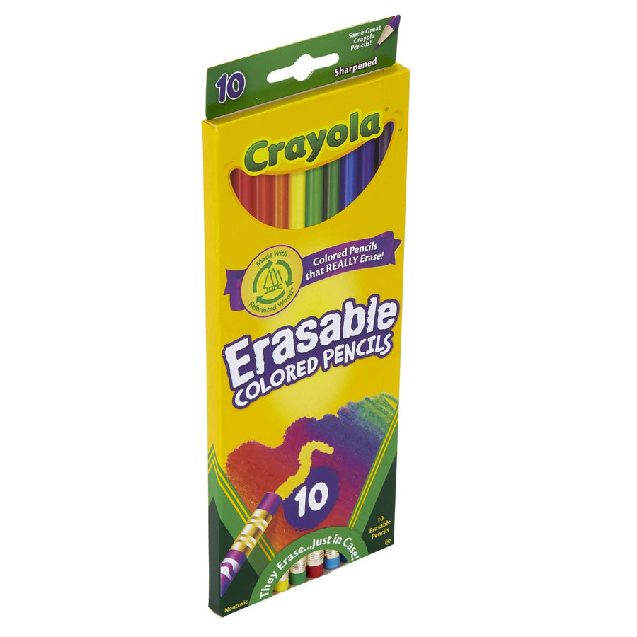 Crayola Erasable Colored Pencils, 10 Count, School Supplies