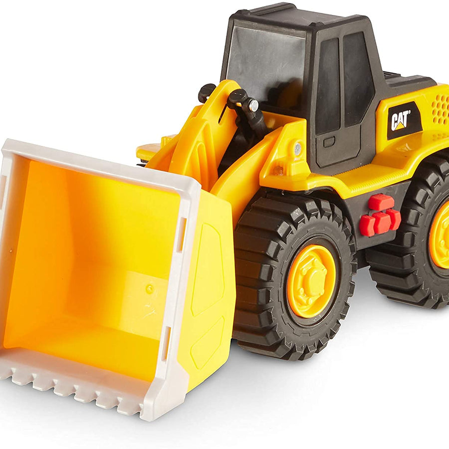 Cat Construction Tough Machines Toy Wheel Loader with Lights & Sounds, Yellow