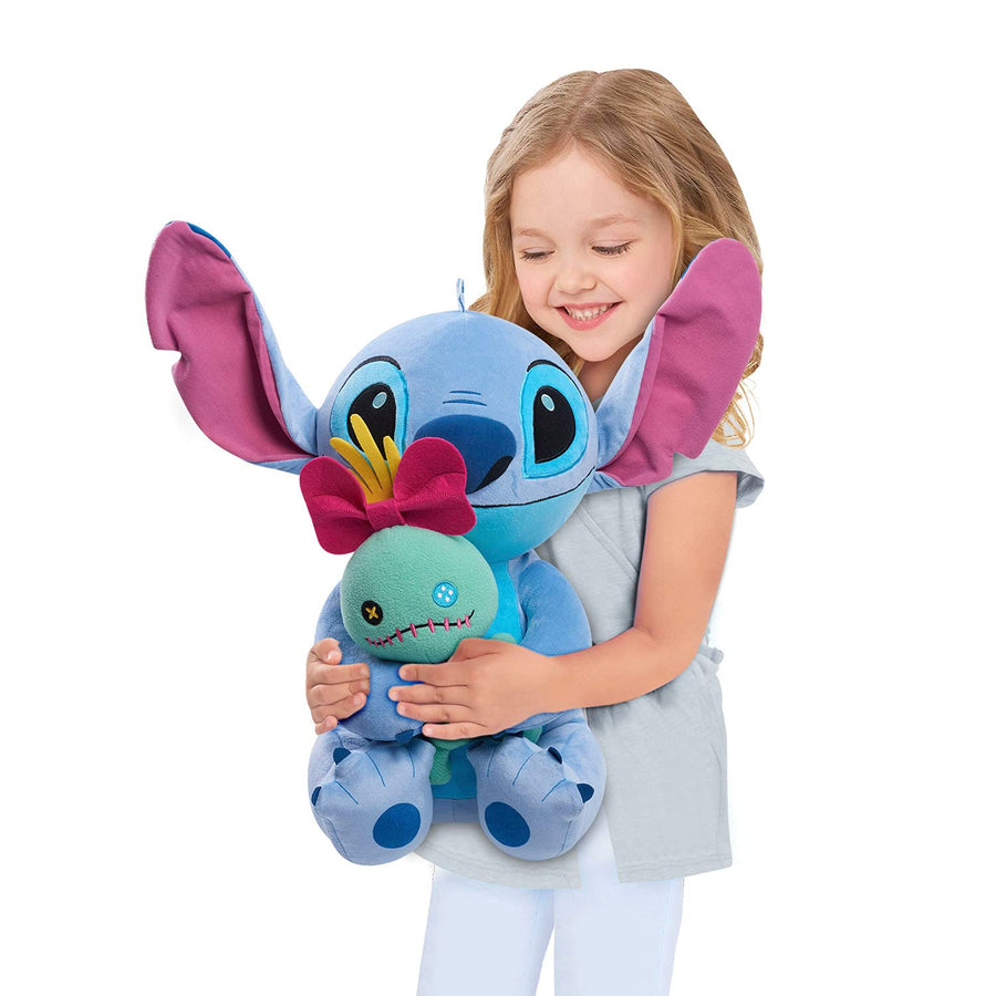 Disney Classics 23 Inch Jumbo Plush with Lil Friend, Stitch & Scrump from Disney's Lilo & Stitch, Stuffed Animal, Alien, Amazon Exclusive, by Just Play