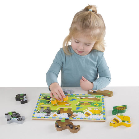 Melissa & Doug Pets Wooden Chunky Puzzle (8 pcs)