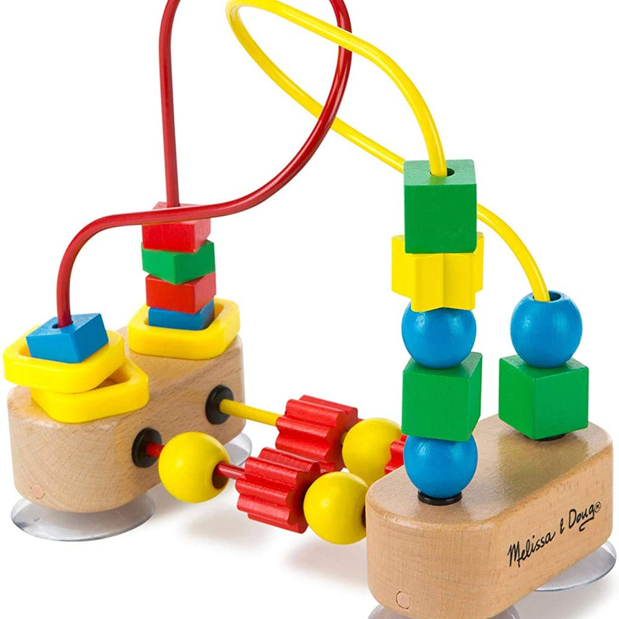 Melissa & Doug First Bead Maze - Wooden Educational Toy 4.2 x 7 x 8.6 inches ; 1.3 pounds