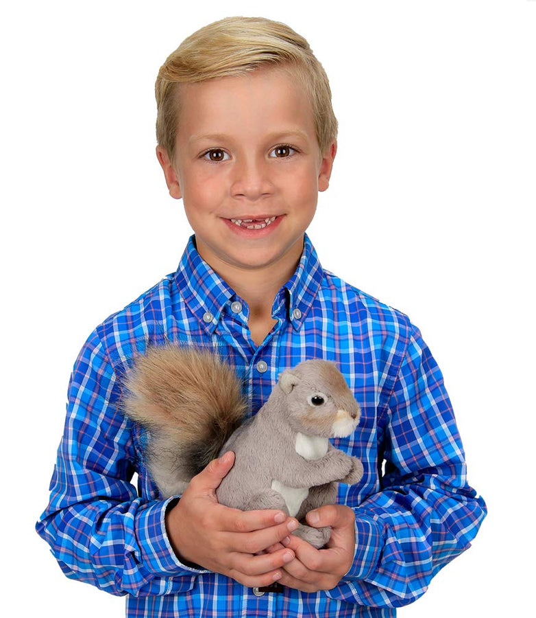 Bearington Lil' Peanut Plush Stuffed Animal Squirrel, 7 inch