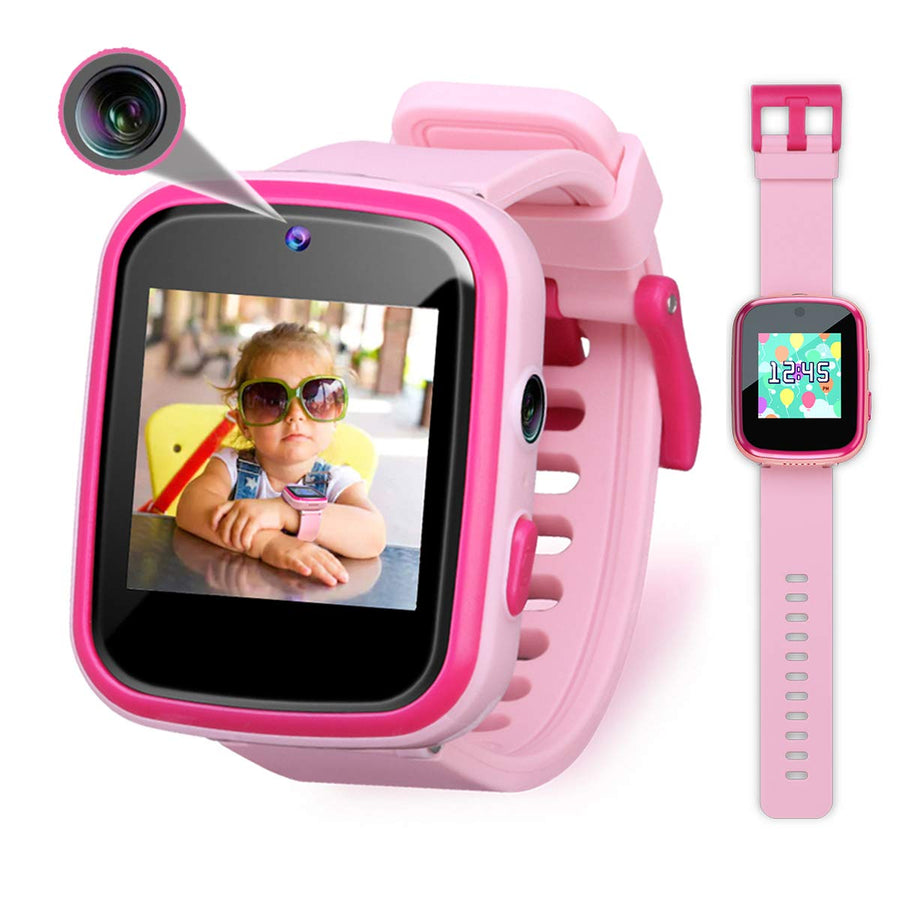 Vakzovy Kids Smart Watch Girls, Gifts for 3-10 Year Old Girls Dual Camera Touchscreen Smart Watch for Kids with Music Player, Educational Toys Toddles Birthday Gift for Girls Ages 6 7 8