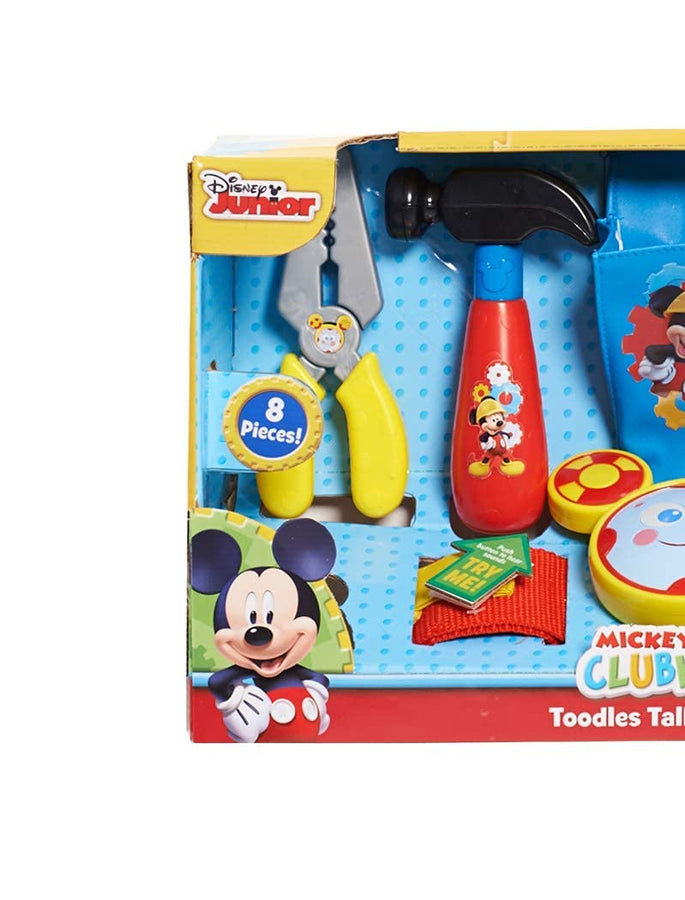 Just Play Disney Mickey Toodles Talk'n Toolbelt and Kids Play Tool Accessories for Contruction and Building Role Play and Dress Up