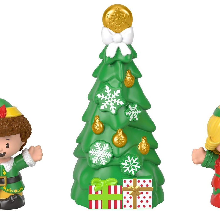 Fisher-Price Little People Collector Elf movie figure set, 3 toys in a gift-ready package for fans ages 1-101 years