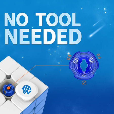 GAN 356 M, 3x3 Magnetic Speed Cube Stickerless Gans 356M Magic Cube (Lite ver. 2020)