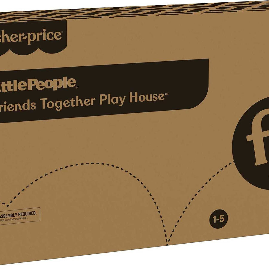 Fisher-Price Little People Friends Together Play House, Electronic Playset with Smart Stages Learning Content for Toddlers and Preschool Kids