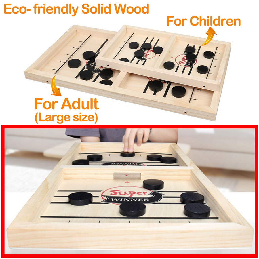 Fast Sling Puck Game ,Slingshot Games Toy,Paced Winner Board Games Toys for Kids & Adults Large Size