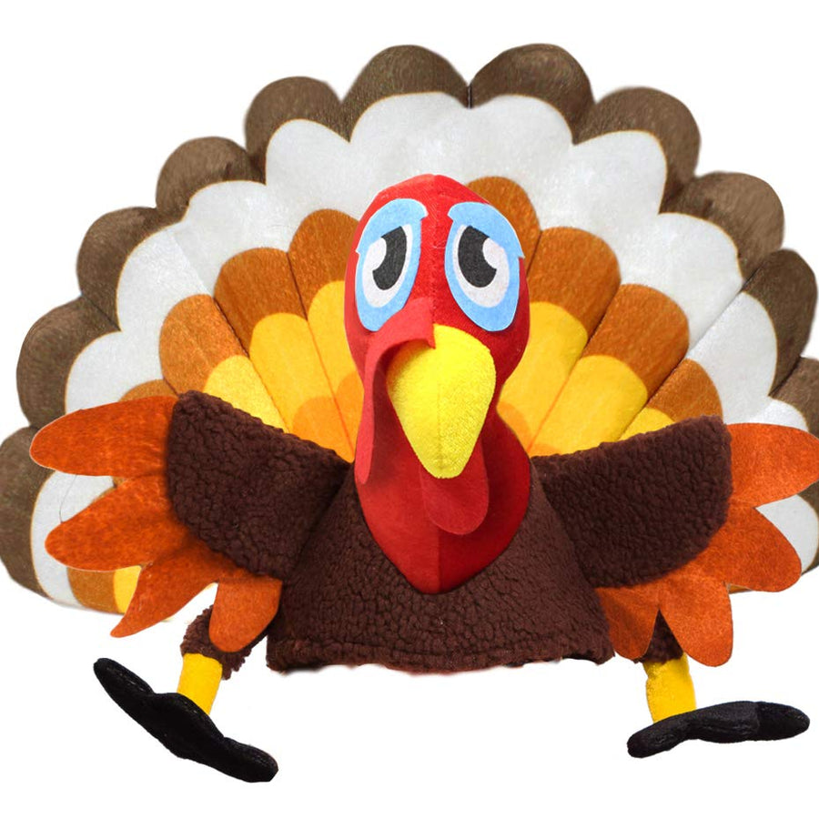 Spooktacular Creations 2 Turkey Hats for Happy Thanksgiving Party Costume, Outfit, Dress, Decorations.