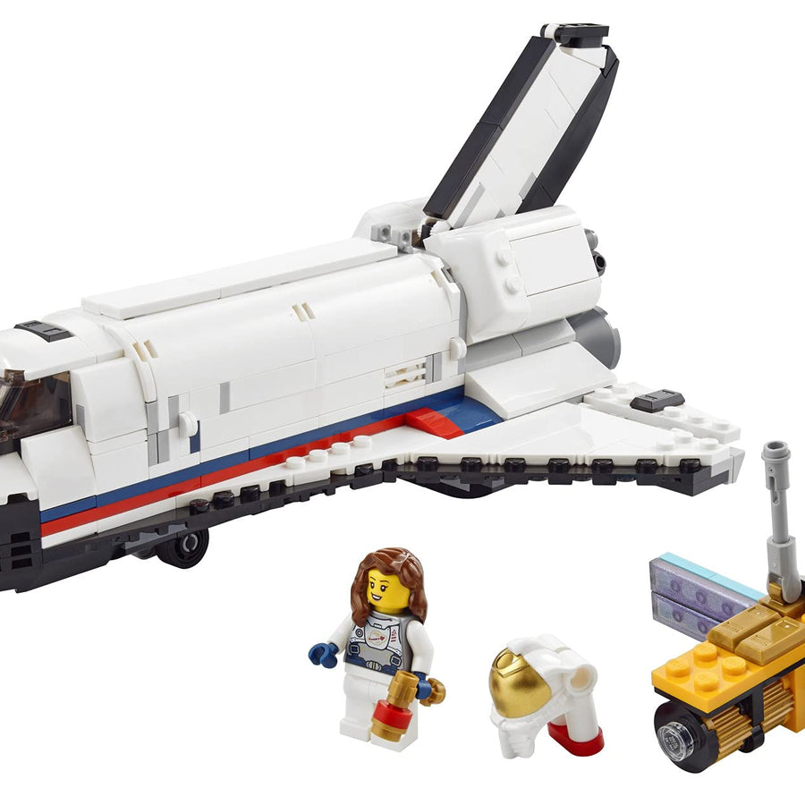LEGO Creator 3in1 Space Shuttle Adventure 31117 Building Kit; Cool Toys for Kids Who Love Rockets and Creative Fun; New 2021 (486 Pieces)