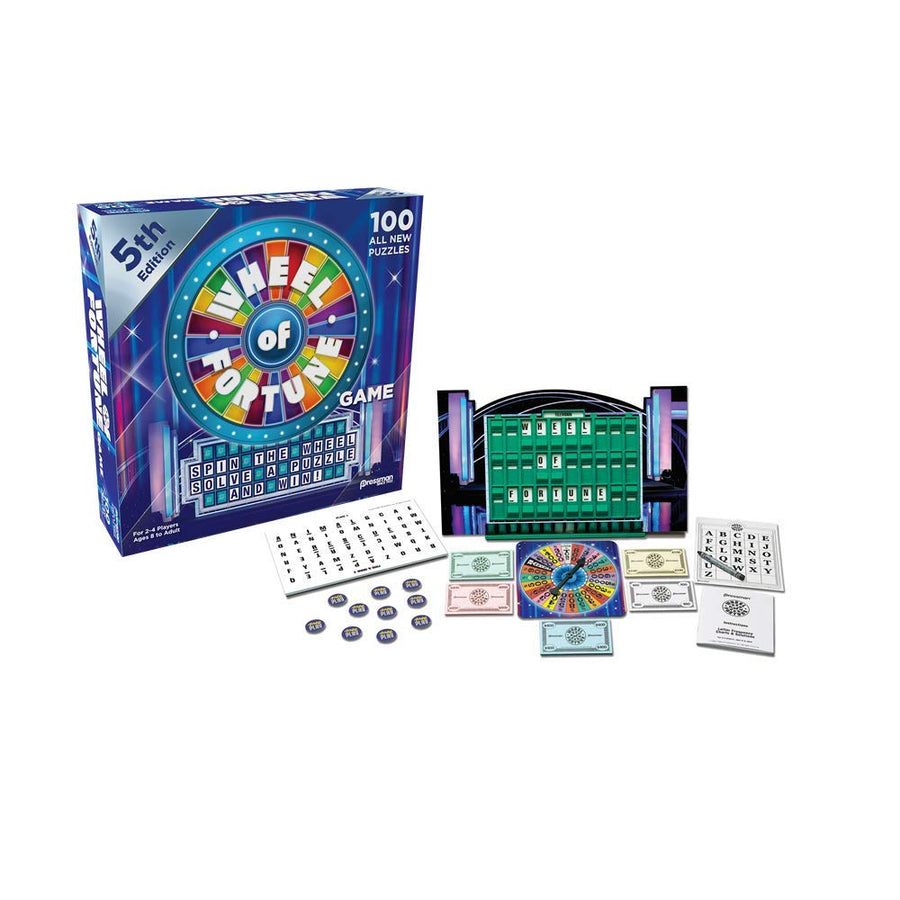 Wheel of Fortune Game: 5th Edition - Spin The Wheel, Solve A Puzzle, And Win by Pressman, 5"