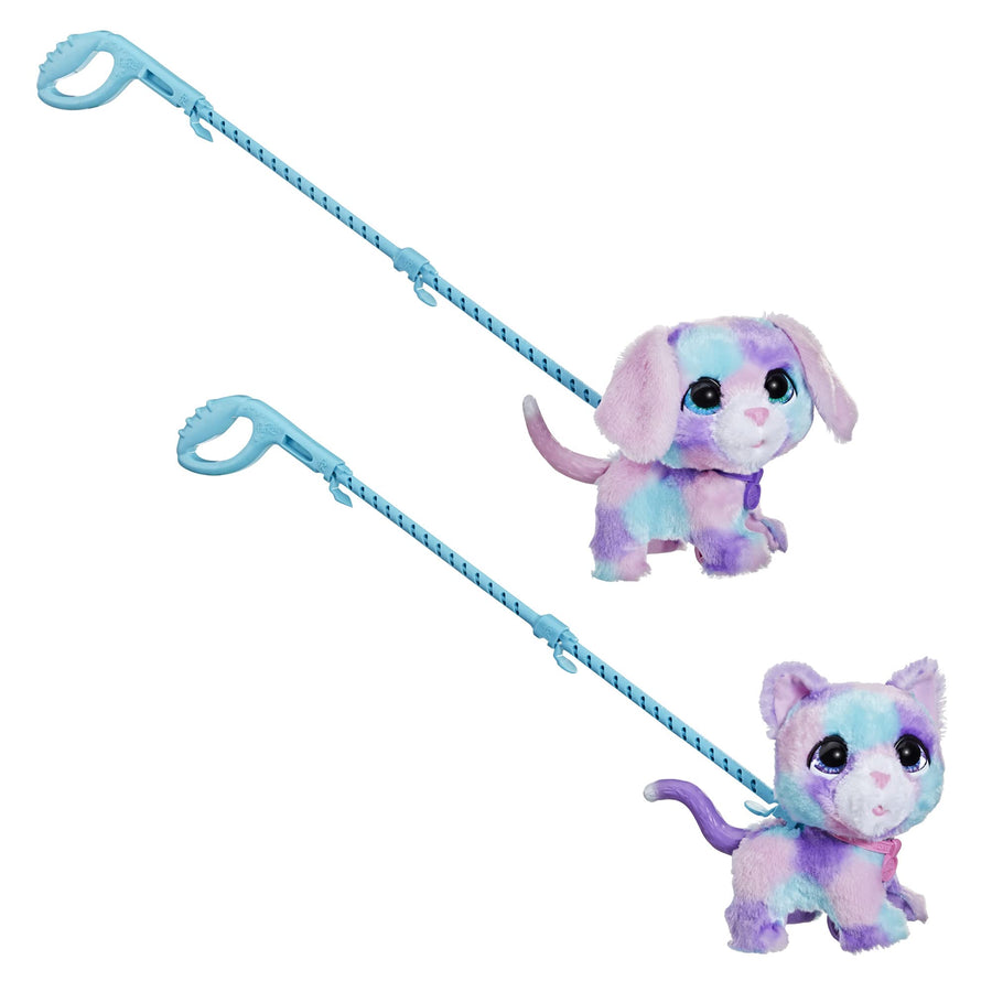 FurReal Walkalots Cotton and Candy 2-Pack Toy, Interactive Electronic Puppy and Kitty Pets, Ages 4 and up (Amazon Exclusive)