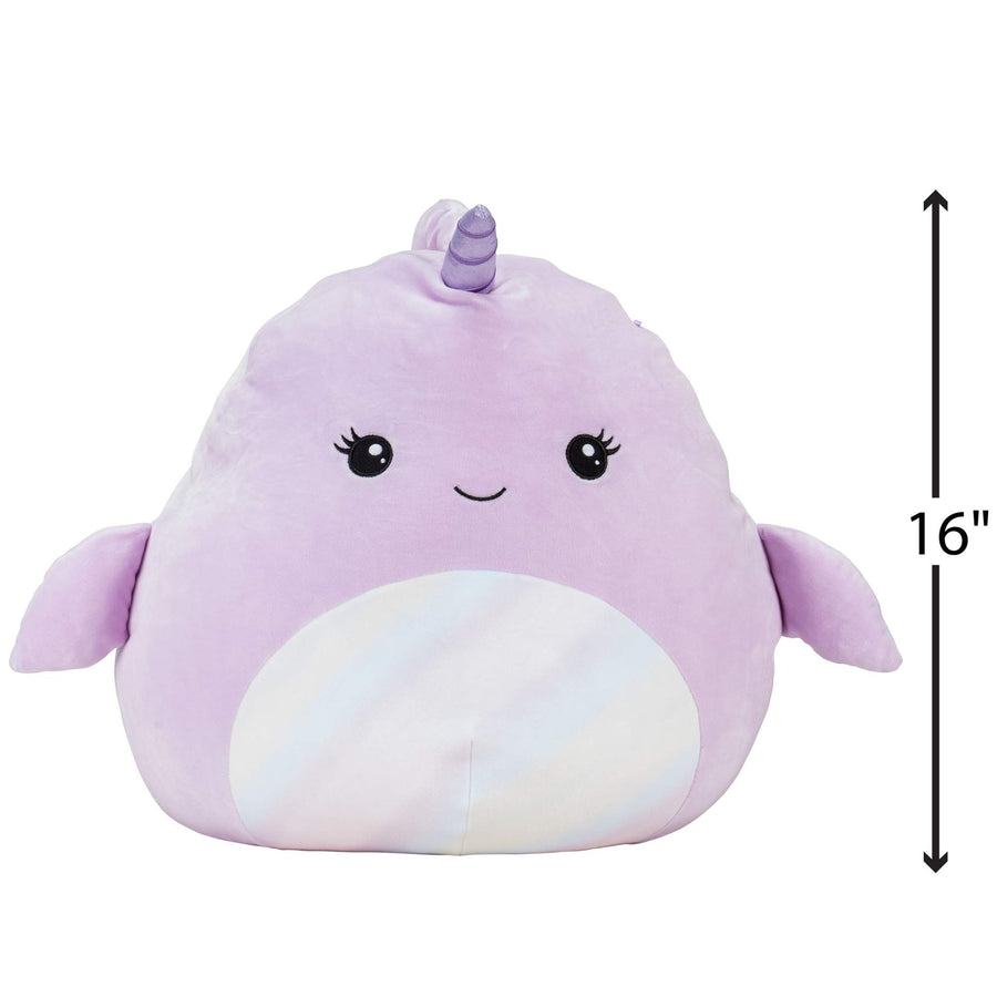 Squishmallow Official Kellytoy Plush 16" Naomi The Narwhal - Ultrasoft Stuffed Animal Plush Toy (Amazon Exclusive)