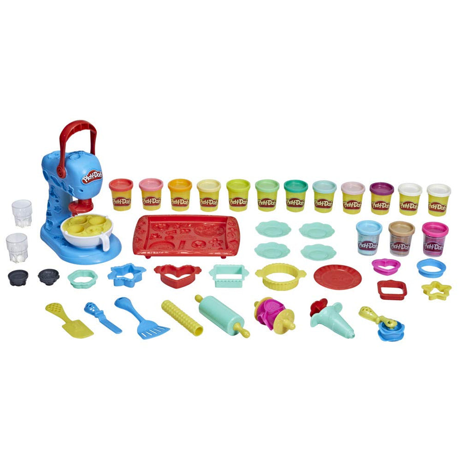Play-Doh Kitchen Creations Ultimate Cookie Baking Playset for Kids 3 Years and Up with Toy Mixer, 25 Tools, and 15 Modeling Compound Cans, Non-Toxic (Amazon Exclusive)