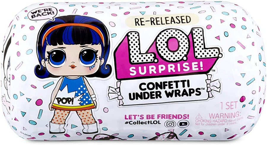 LOL Surprise Confetti Under Wraps Playset Re-Released Toy Doll with 15 Surprises - Girls Gifts Baby Doll Set with Doll Accessories - Birthday Present for Girls Ages 6-11 Years
