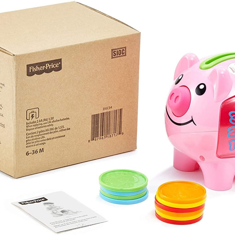 Fisher-Price Laugh & Learn Smart Stages Piggy Bank, Cha-ching! Get Ready To Cash In On Playtime Fun And Learning!