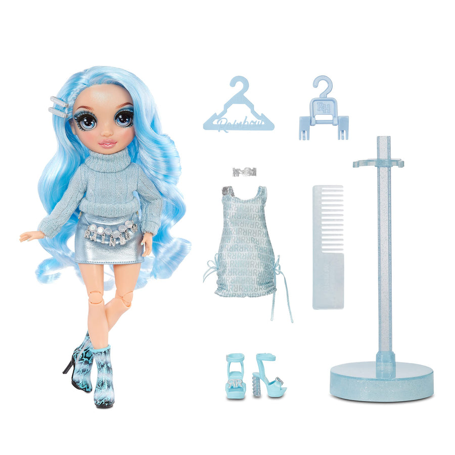 Rainbow High Series 3 Gabriella Icely Fashion Doll – Ice (Light Blue) with 2 Designer Outfits to Mix & Match with Accessories, Gift for Kids and Collectors, Toys for Kids Ages 6 7 8+ to 12 Years Old