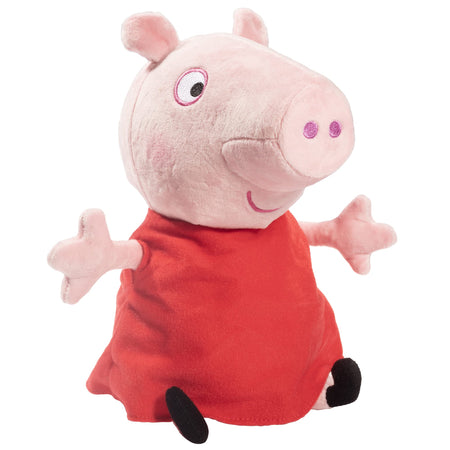 Peppa Pig Hug N' Oink Plush Stuffed Animal Toy, Large 12" - Press Peppa's Belly to Hear Her Talk, Giggle & Oink - Ages 18+ Months