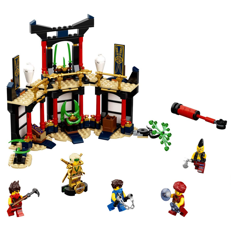 LEGO NINJAGO Legacy Tournament of Elements 71735 Temple Toy Building Set Featuring Ninja Minifigures, New 2021 (283 Pieces)