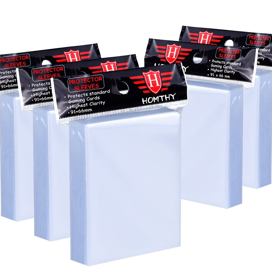 500 Counts Card Sleeves Toploaders for Trading Card, Soft Baseball Card Penny Sleeves Fit for Stardard Cards, Football Card, Sports Cards, MTG, Yugioh