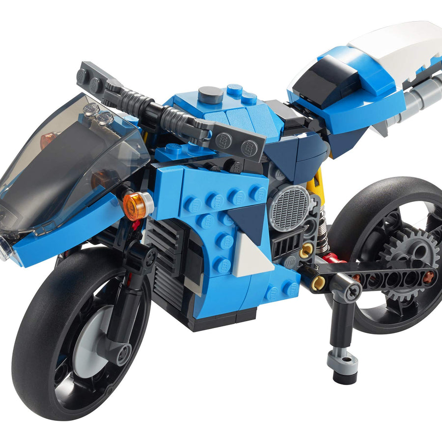 LEGO Creator 3in1 Superbike 31114 Toy Motorcycle Building Kit; Makes a Great Gift for Kids Who Love Motorbikes and Creative Building, New 2021 (236 Pieces)