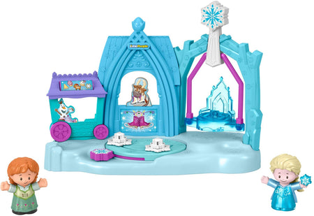 Disney Frozen Arendelle Winter Wonderland by Little People, ice skating playset with Anna and Elsa figures for toddlers and preschool kids