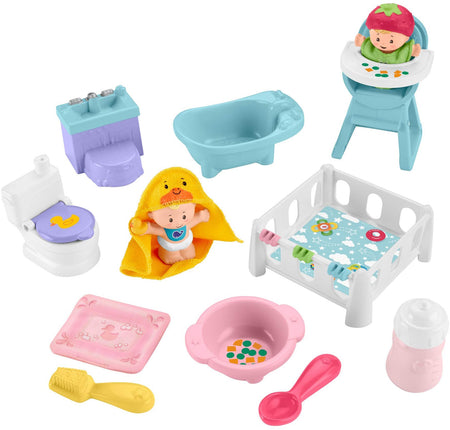 Fisher-Price Little People Babies Love & Care Gift Set, Figure and Accessories Set for Toddlers and Preschool Kids Ages 1 ½ 5 Years