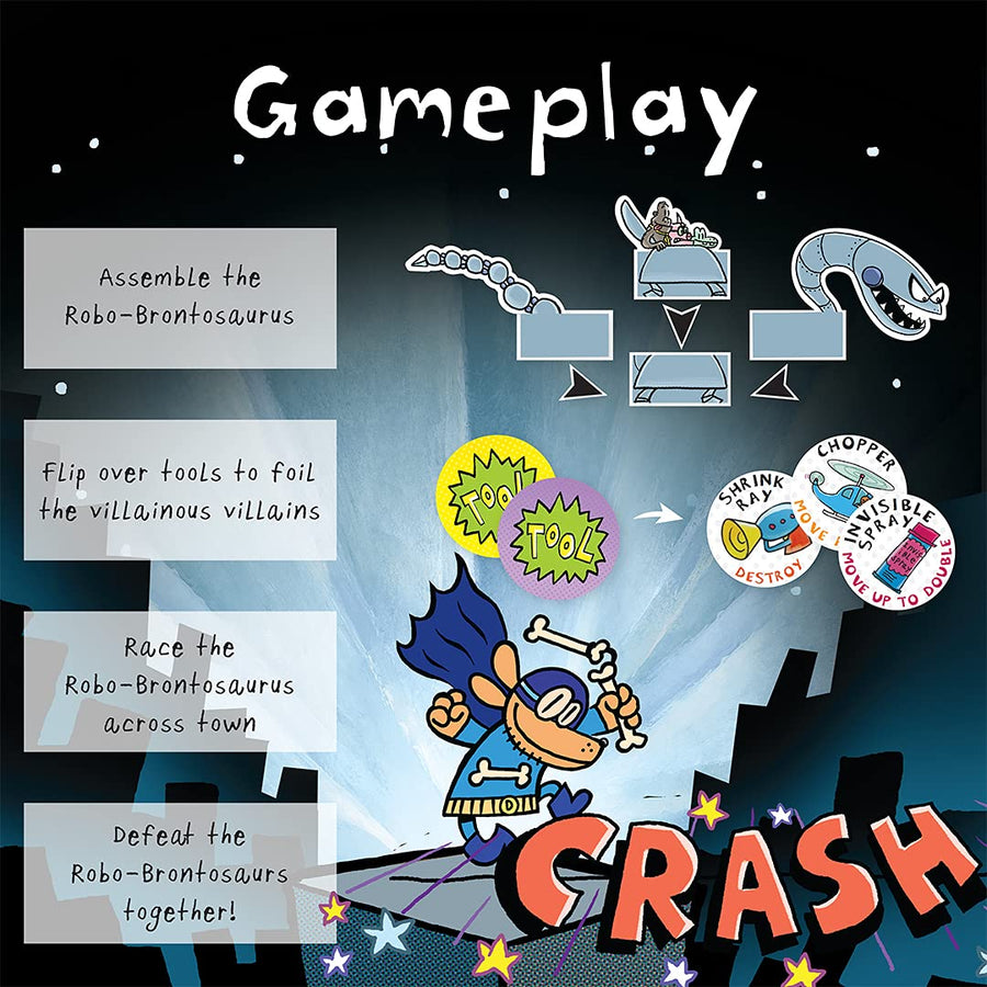 Dog Man Board Game Attack of The Fleas (Fuzzy Little Evil Animal Squad) by University Games Based On The Popular Dog Man Book Series by DAV Pilkey, Multi