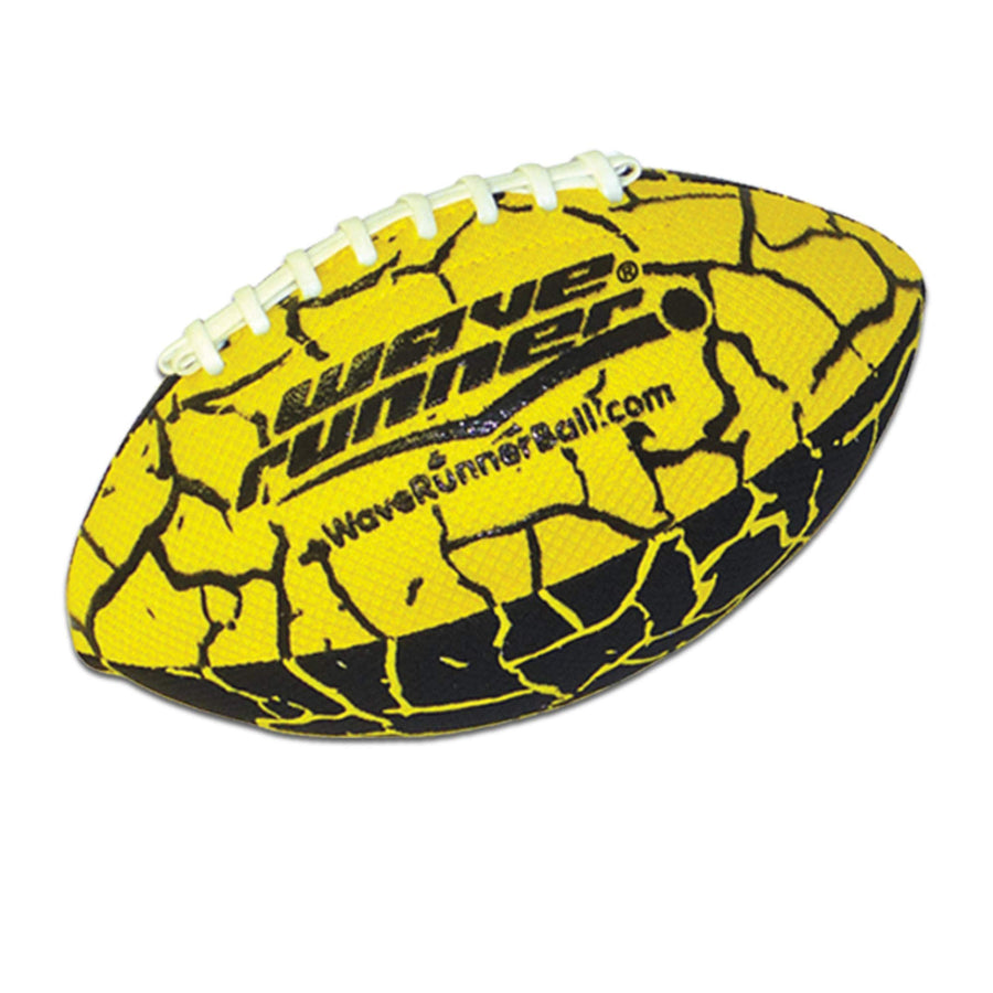 Wave Runner Grip It Waterproof Football- Size 9.25 Inches with Sure-Grip Technology | Let's Play Football in The Water! (Random Color)