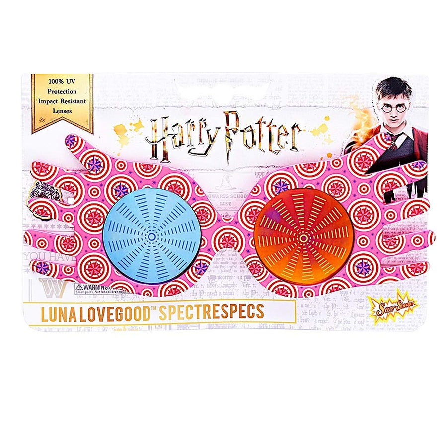 Sun-Staches Official Luna Lovegood Character Sunglasses Novelty Costume Party Favor Sunglasses UV400 Pink