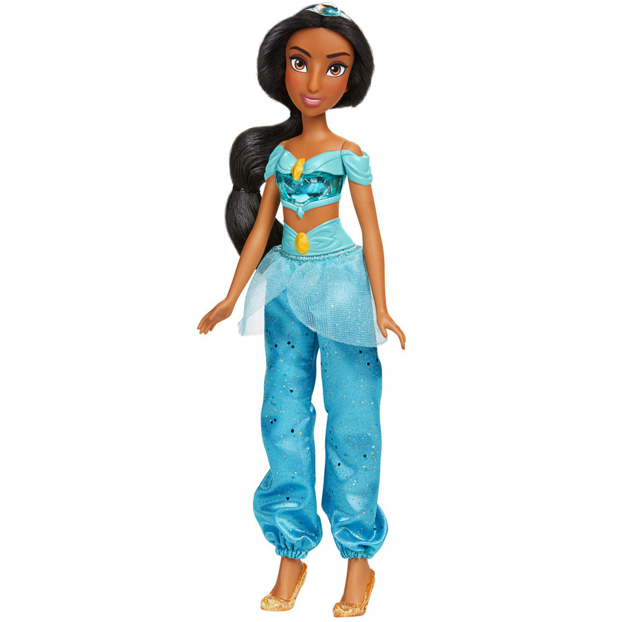 Disney Princess Royal Shimmer Jasmine Doll, Fashion Doll with Skirt and Accessories, Toy for Kids Ages 3 and Up