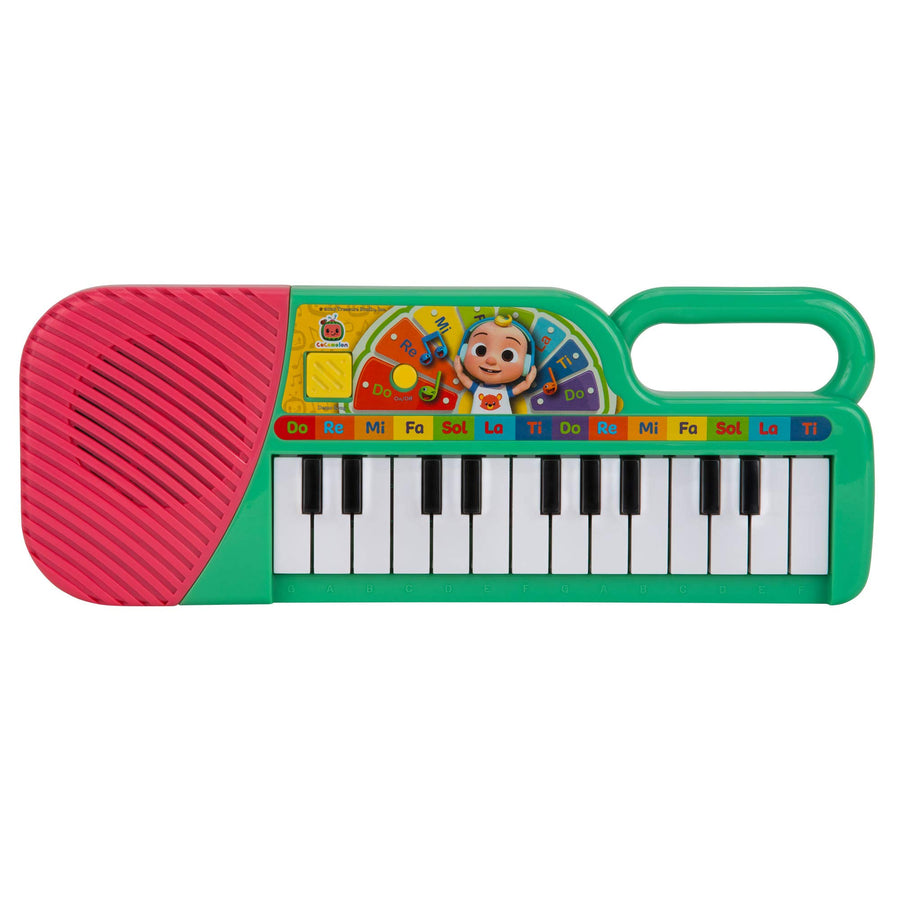 First Act Musical Keyboard, 23 Keys; Music and ABC Songs Pre-Recorded, Educational Music Toys, Carry N’ Go Handle