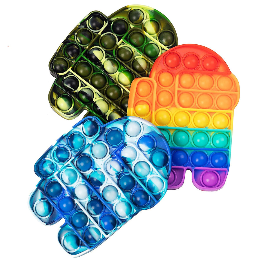 LANQKUISZ Pop Push its tie dye Bubble Sensory Fidget Toy Autism Special Needs Stress Reliever for Kids & Adults