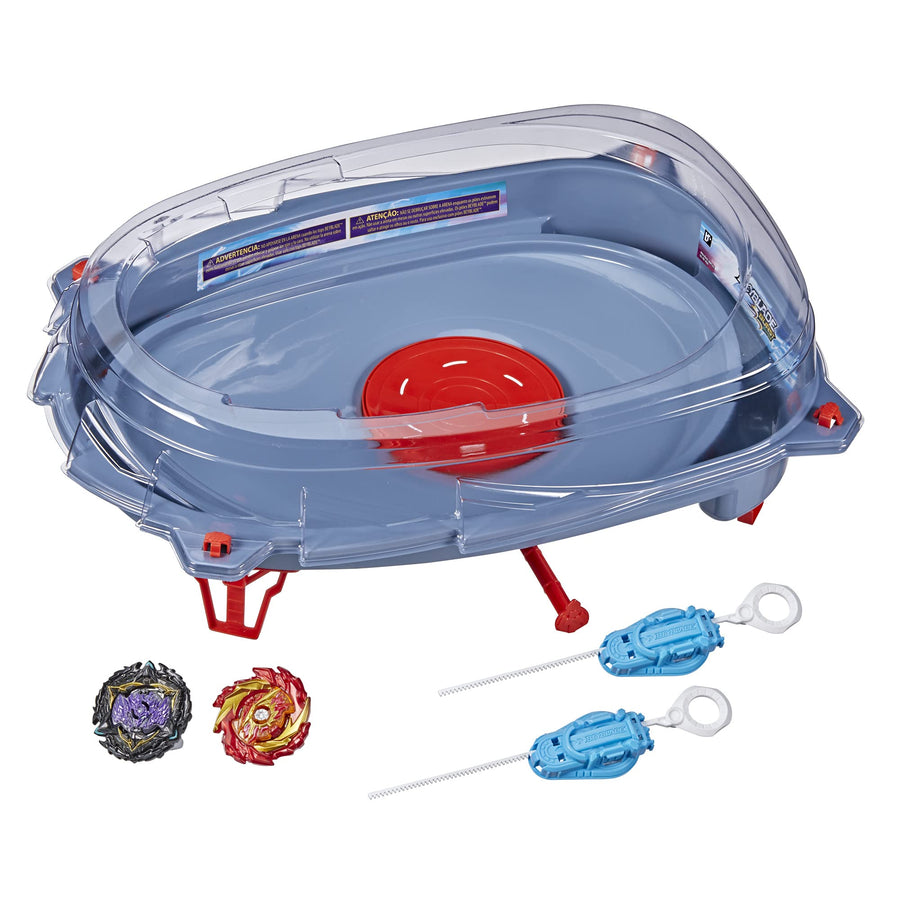 BEYBLADE Burst Surge Speedstorm Motor Strike Battle Set -- Battle Game Set with Motorized Beystadium, 2 Battling Top Toys and 2 Launchers