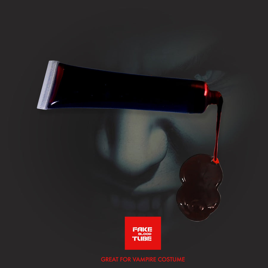 Realistic Looking Costume Makeup Blood – Zombie/Vampire Tube Blood 1 oz.