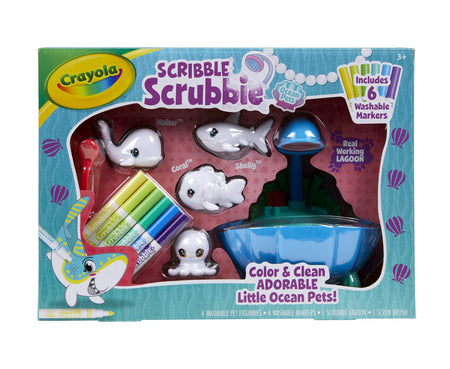 Crayola Scribble Scrubbie Pets Lagoon Playset, Toys for Boys & Girls, Gifts for Kids, Ages 3, 4, 5, 6