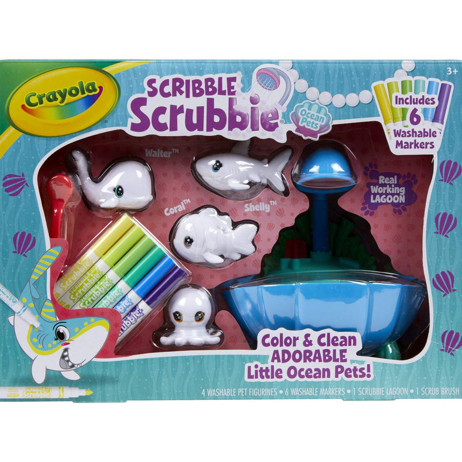 Crayola Scribble Scrubbie Pets Lagoon Playset, Toys for Boys & Girls, Gifts for Kids, Ages 3, 4, 5, 6
