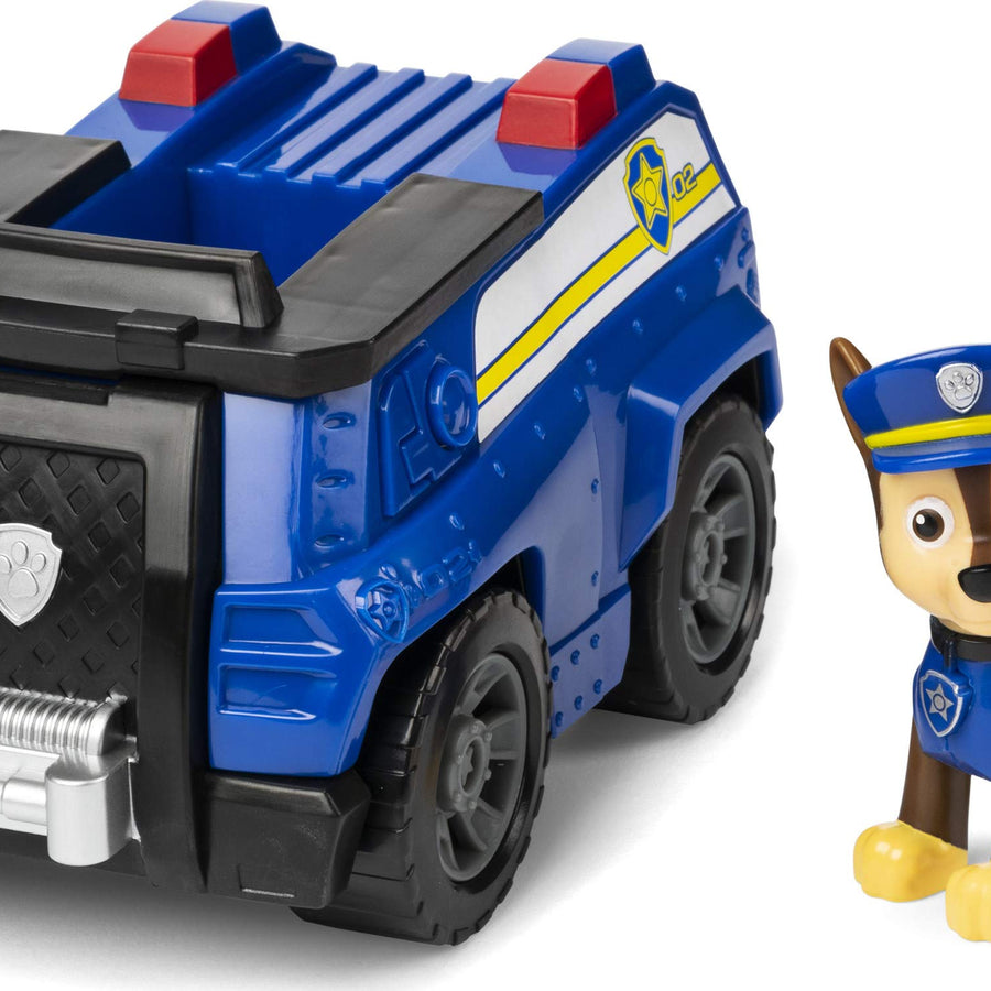 Paw Patrol, Chase’s Patrol Cruiser Vehicle with Collectible Figure, for Kids Aged 3 and Up