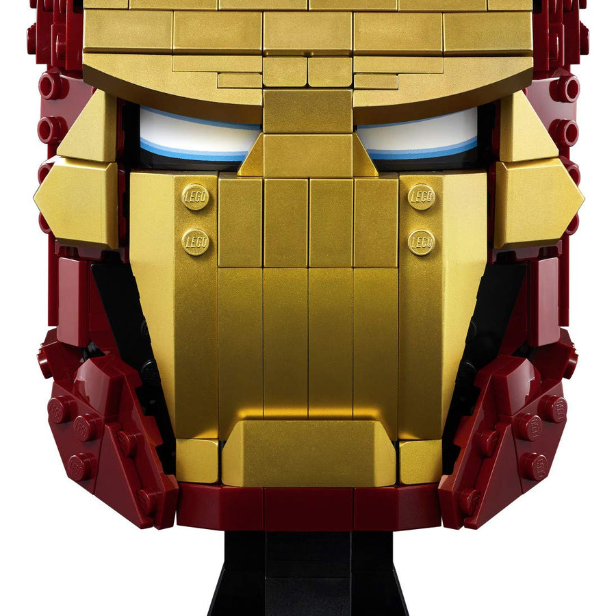 LEGO Marvel Avengers Iron Man Helmet 76165; Brick Iron Man-Mask for-Adults to Build and Display, Creative Challenge for Marvel Fans (480 Pieces)